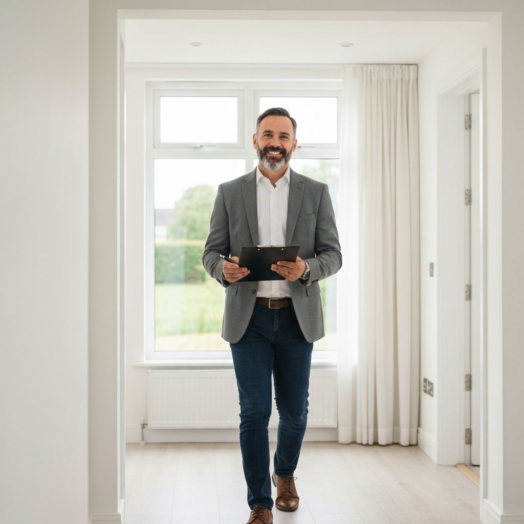 Friendly home visit — everyday landlord showing their property