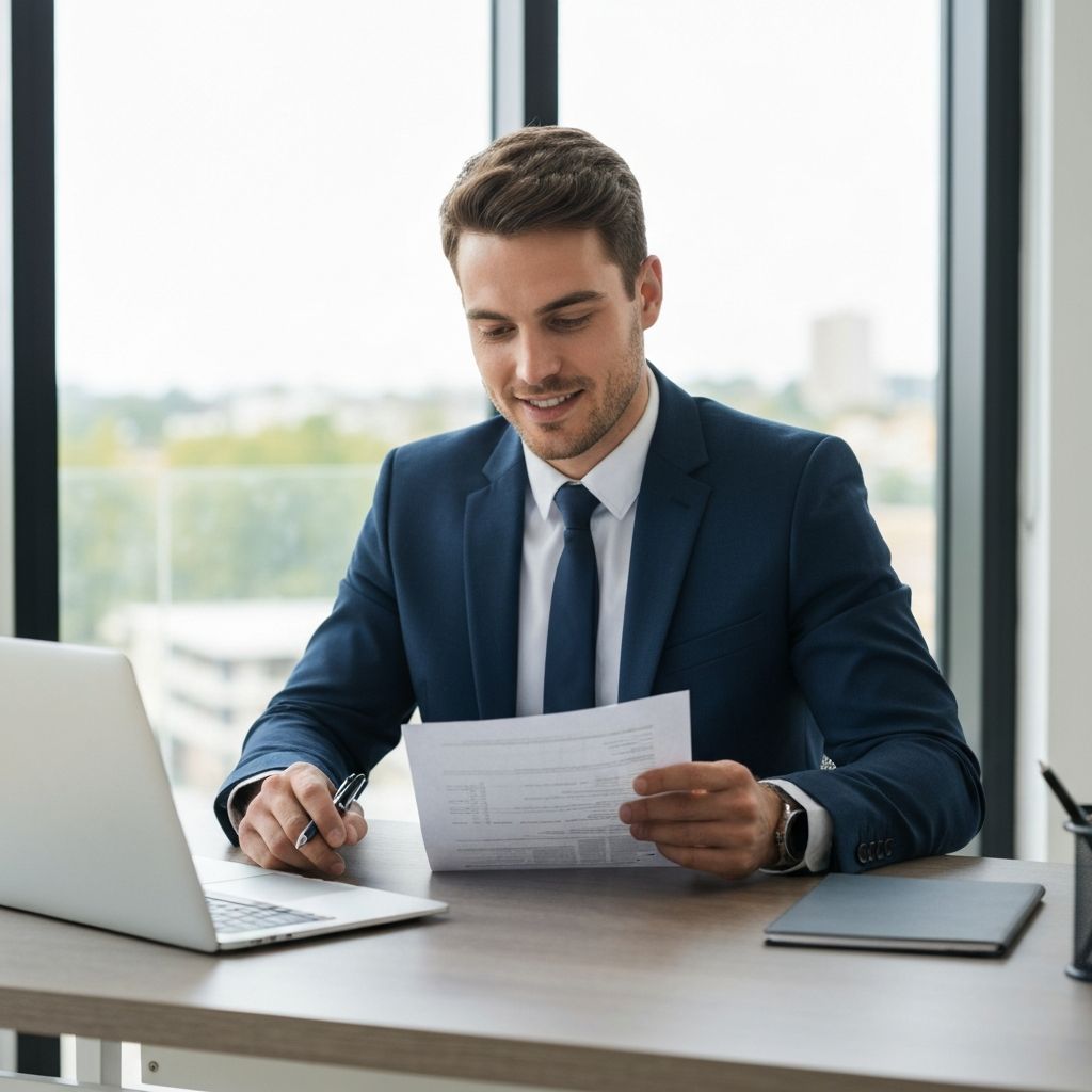 Signing agreement in a normal home setting
